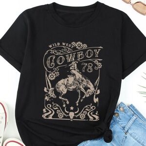 Women’s graphic tshirt NEW western tee
